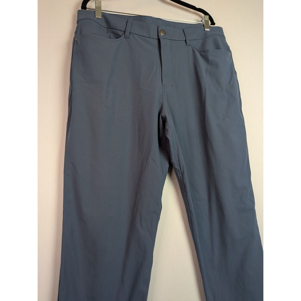 Lululemon Pants Mens 36x31 Blue ABC Warpstreme Classic Fit Chino LM5AO1S Comfort - Picture 3 of 12